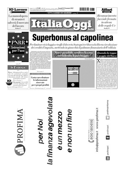 Italia oggi : quotidiano di economia finanza e politica